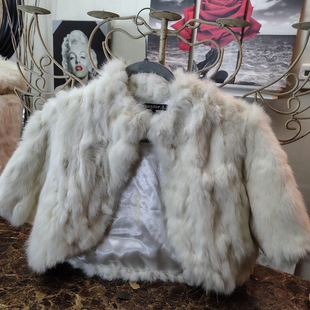 White Faux Fur Jacket